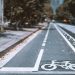 Bicycle lane road sign