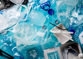 Recycle concept Separate Plastic Garbage waste collection bottles and containers