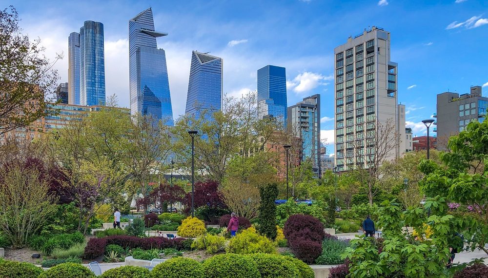 The Hudson Yards Tower Complex Remodelling the Manhattan Skyline - View from Chelsea