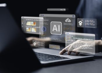 businessman using the website or software technology AI to help and support work for chatbot, chat ai, generate image, write code, and data analysis using technology smart robot AI