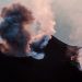 Smoking erupting volcano on Stromboli island, Sicily