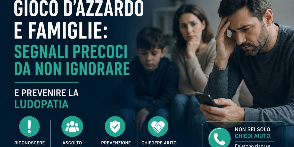 Gioco d’azzardo e famiglie segnali precoci da non ignorare e prevenire la ludopatia