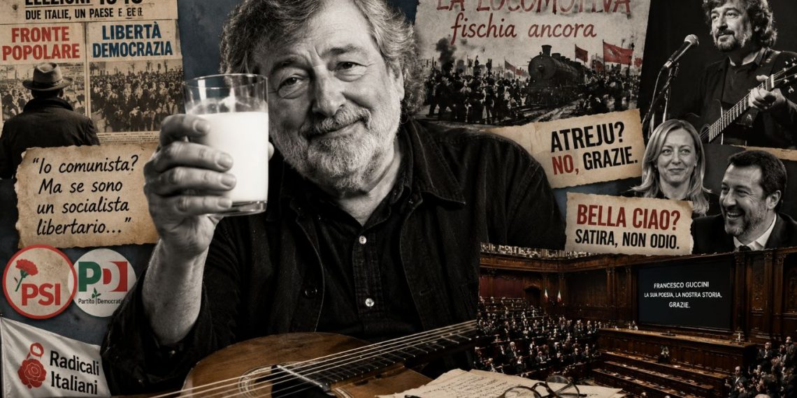 Guccini, la politica e il mito del cantautore "militante"