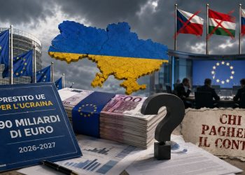Prestito da 90 miliardi all’Ucraina: l’UE versa i fondi ma non sa chi pagherà il conto